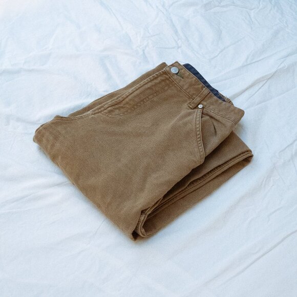 High waisted, loose fit, 100% cotton, Tommy Hilfiger work pant - Picture 2 of 5